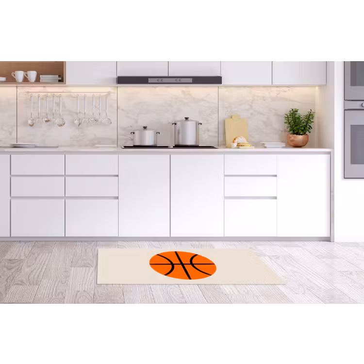 Küchenläufer - Basketball – Ball – Sport – Illustration – Orange — 3