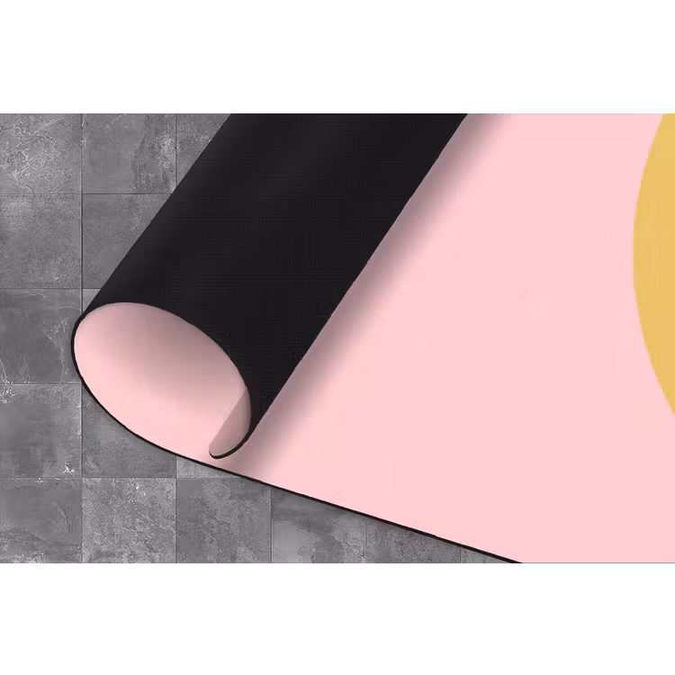 Küchenläufer - Smiley – Gelb – Rosa – Symbol – Minimalistisch — 4