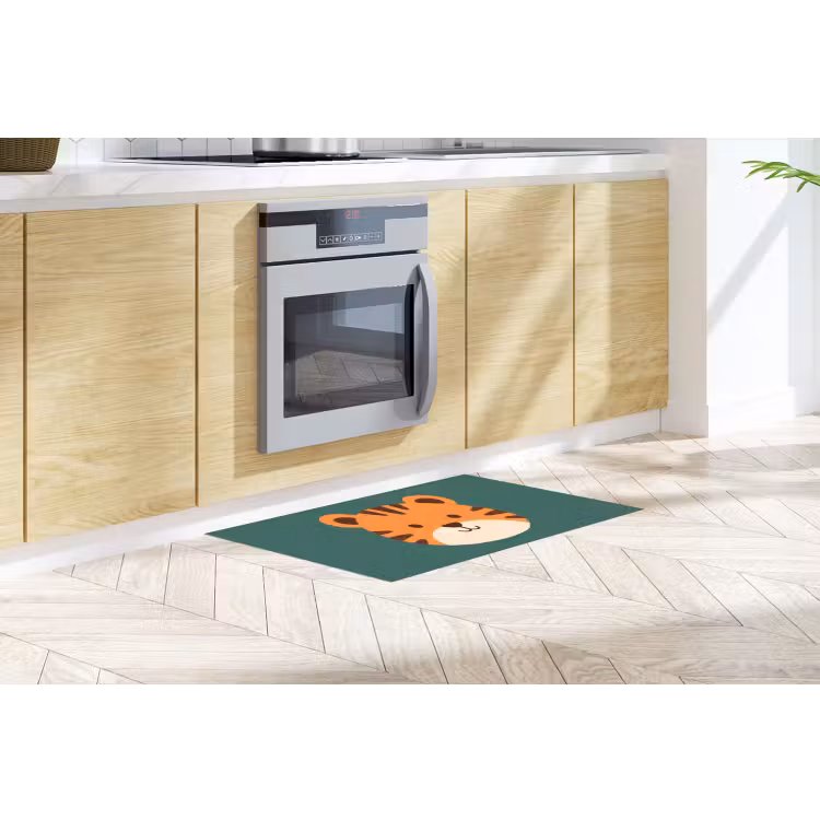 Küchenläufer - Tiere – Kopf – Orange – Illustration – Modern — 2