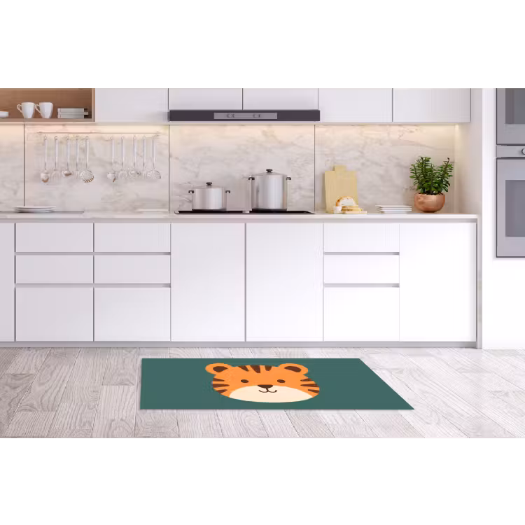 Küchenläufer - Tiere – Kopf – Orange – Illustration – Modern — 3
