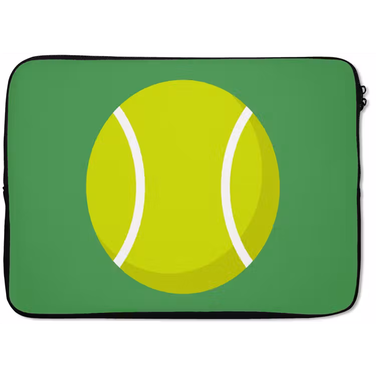 Laptop hülle - Ball – Gelb – Sport – Grün – Illustration — 1