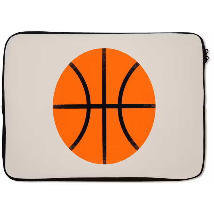 Laptop hülle - Basketball – Ball – Sport – Illustration – Orange — 1