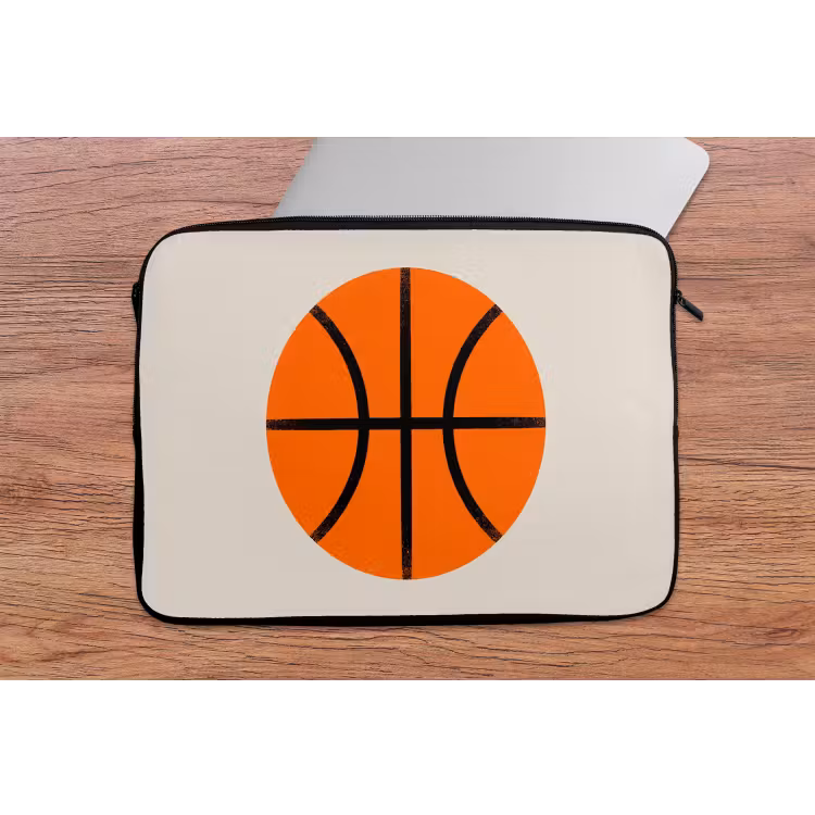 Laptop hülle - Basketball – Ball – Sport – Illustration – Orange — 2