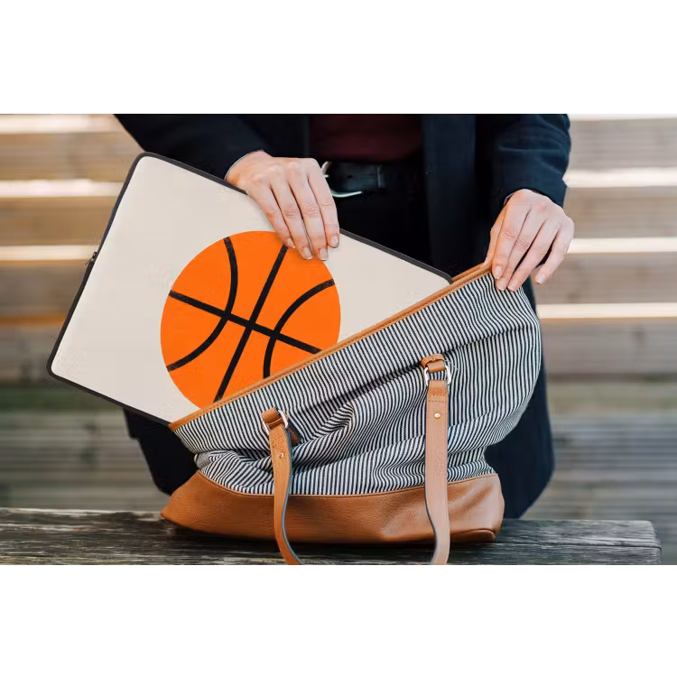 Laptop hülle - Basketball – Ball – Sport – Illustration – Orange — 4