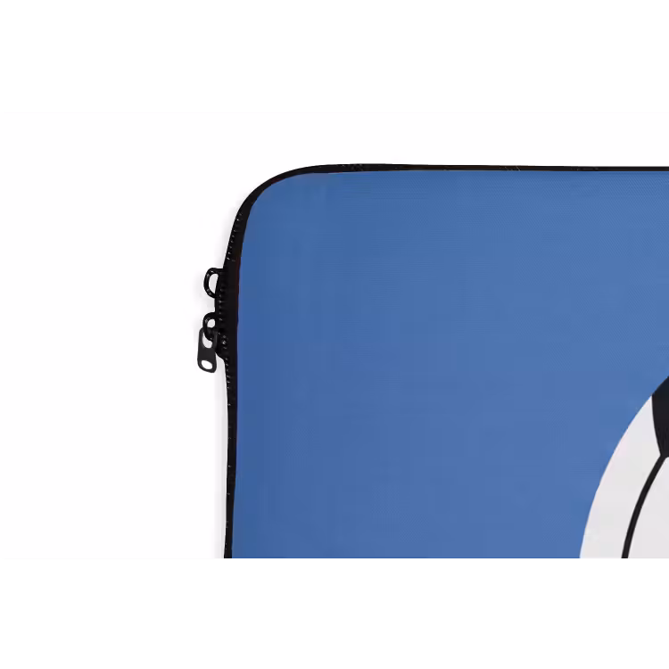 Laptop hülle - Fußball – Schwarz-Weiß – Sport – Illustration – Blau — 5