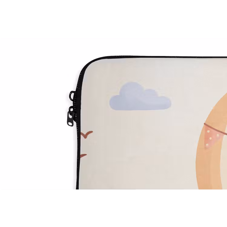 Laptop hülle - Heißluftballon – Wolken – Illustration – Sanft – Kinderzimmer — 5