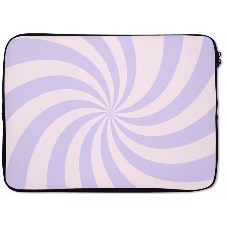 Laptop hülle - Muster – Spirale – Abstrakt – Modern – Lila-Rosa — 1