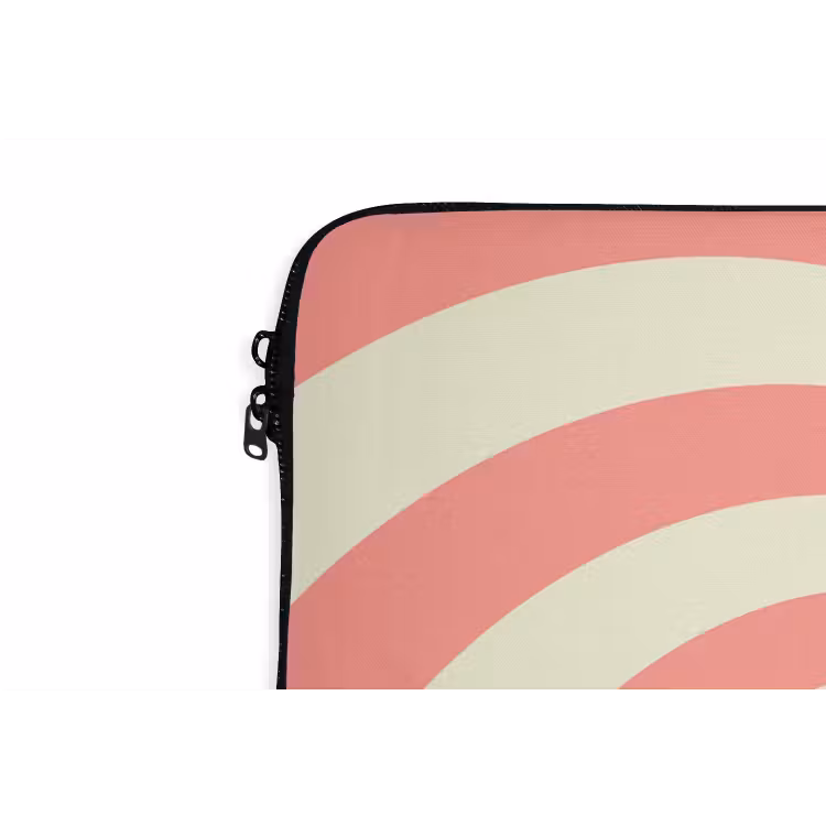 Laptop hülle - Spirale – Muster – Abstrakt – Rosa – Beige — 5