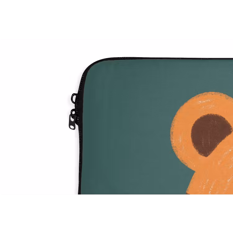Laptop hülle - Tiere – Kopf – Orange – Illustration – Modern — 5