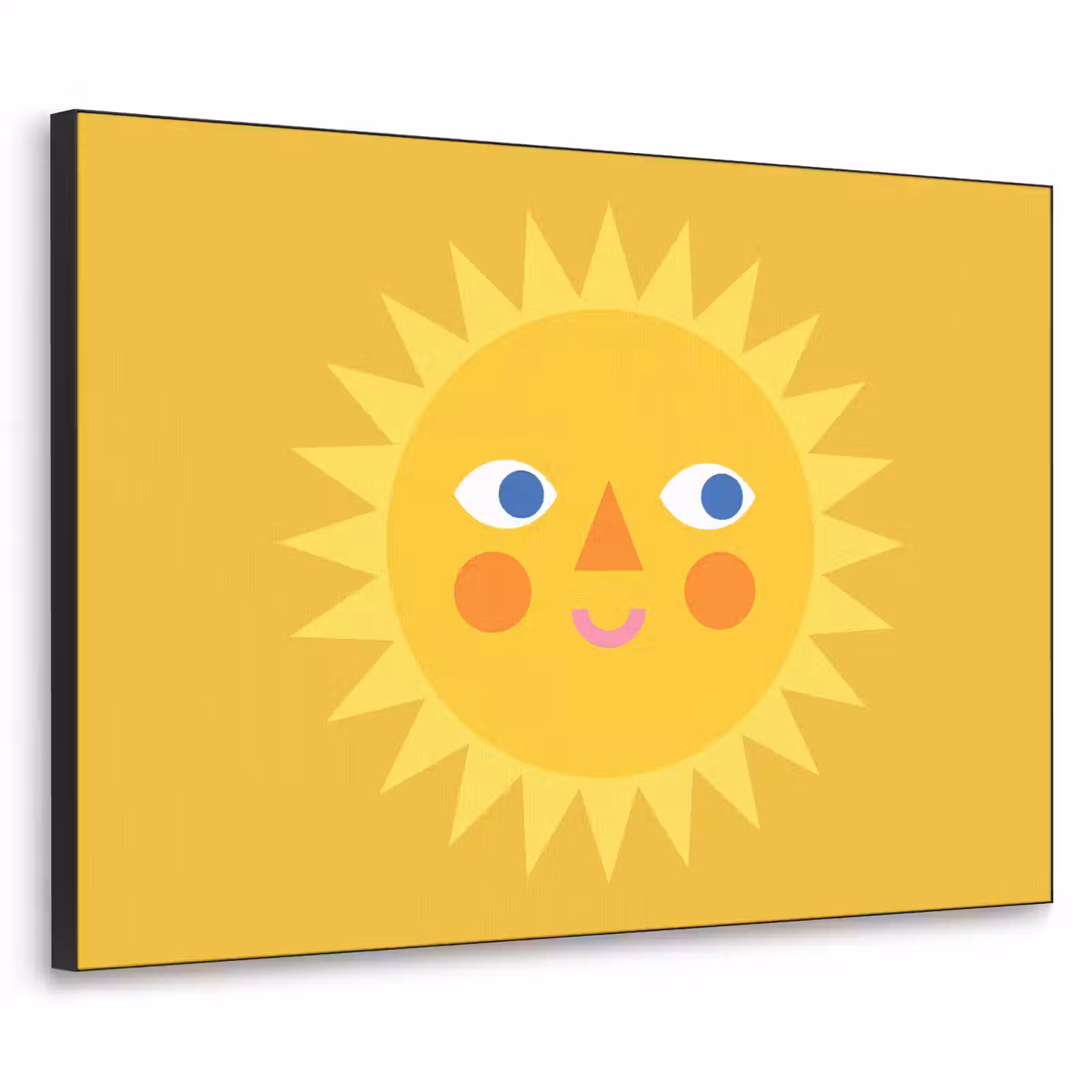 Art Frame - Sonne – Gesicht – Sommer – Illustration – Gelb — 1