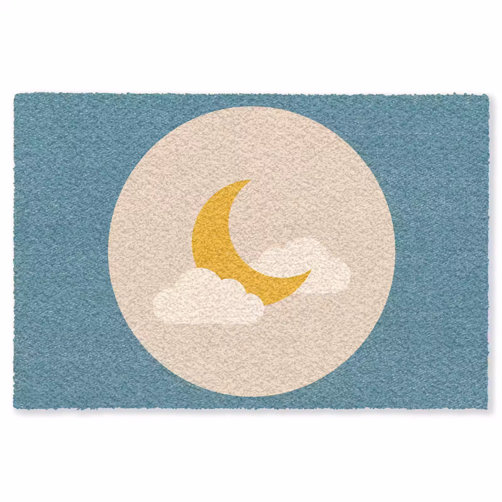 Teppich - Mond – Wolken – Natur – Abstrakt – Gelb — 1