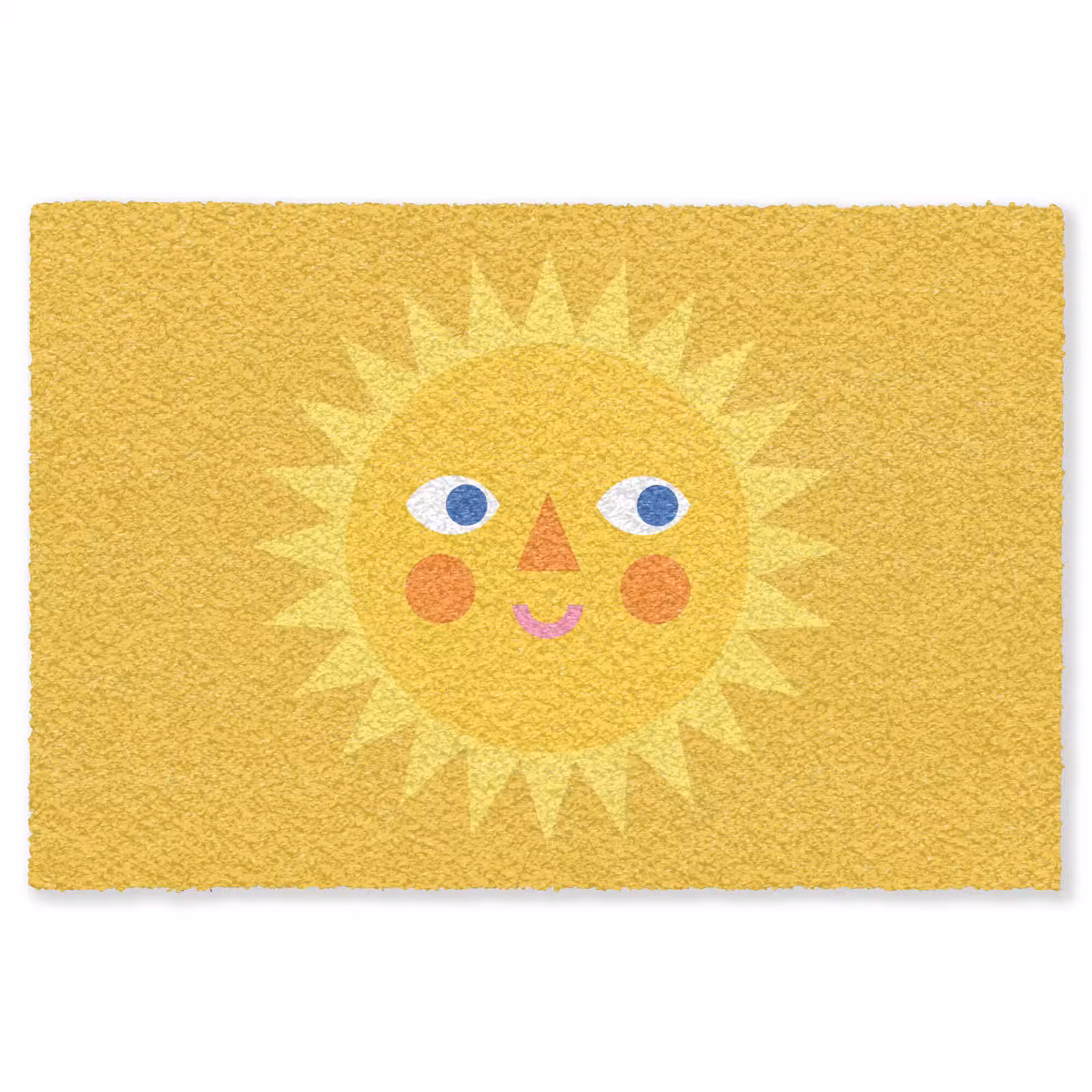 Teppich - Sonne – Gesicht – Sommer – Illustration – Gelb — 1