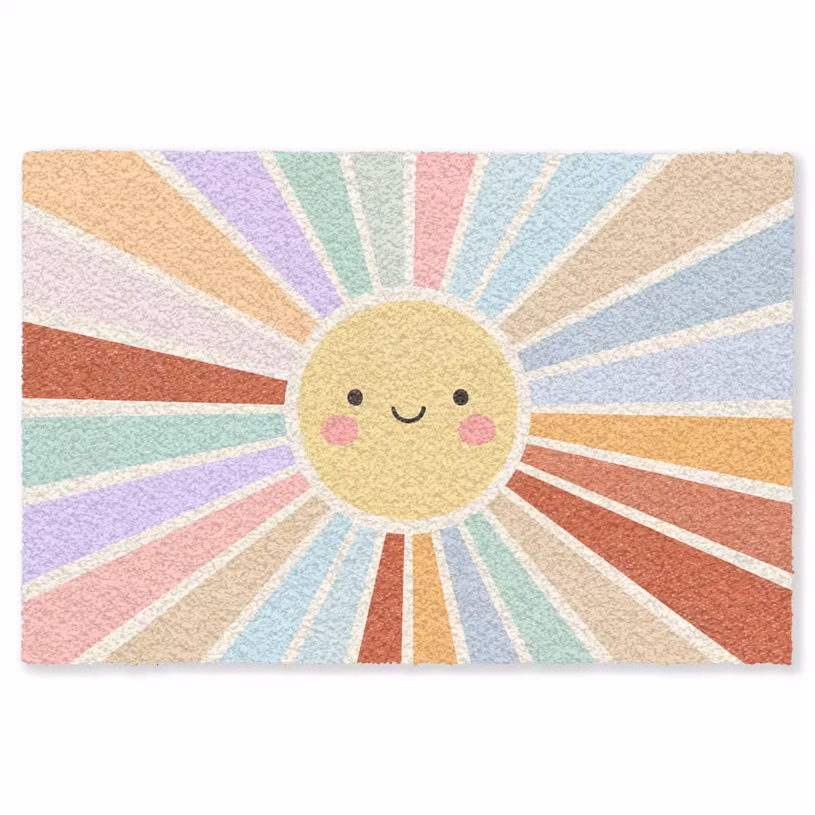 Teppich - Sonne – Strahlen – Fröhlich – Bunt – Abstrakt — 1