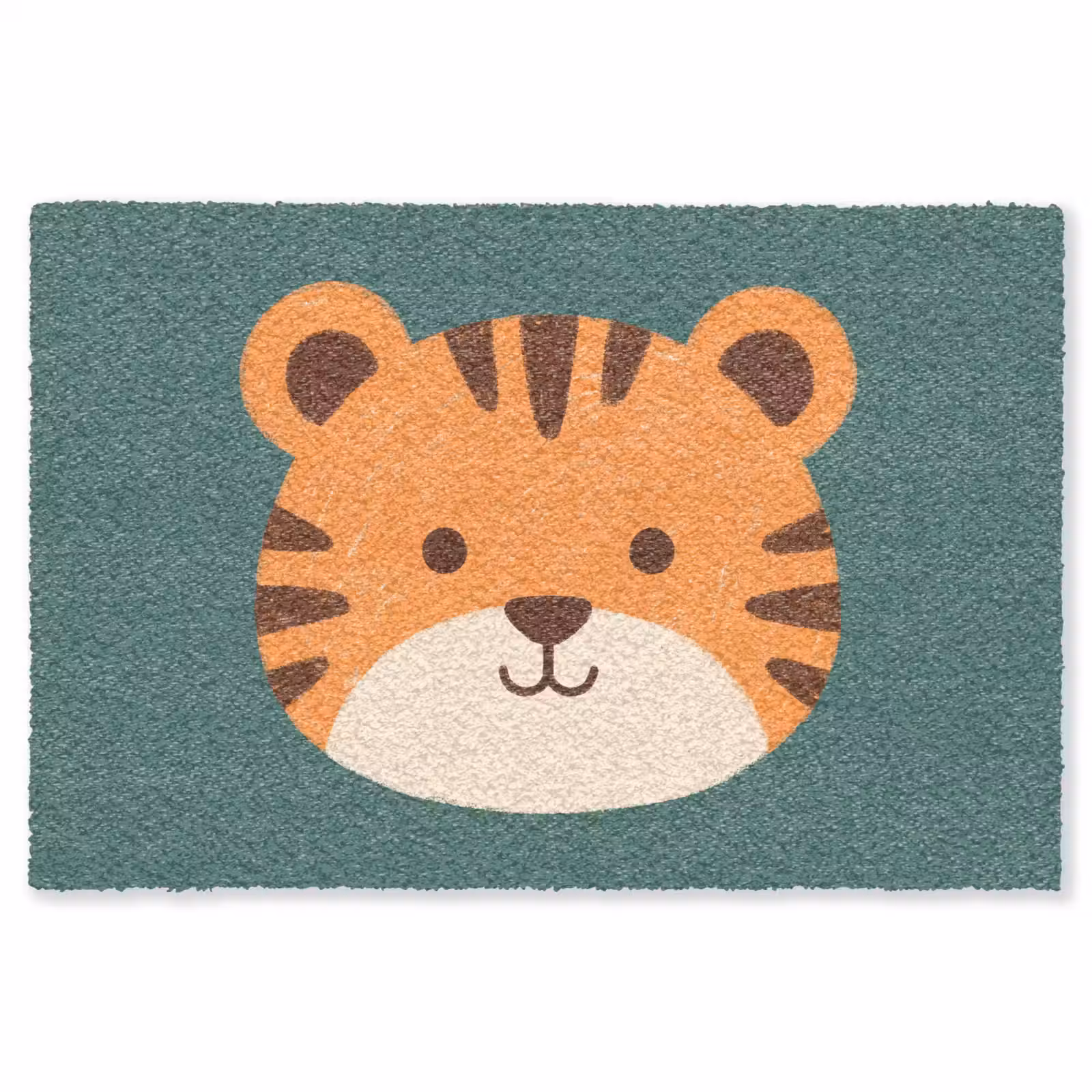Teppich - Tiere – Kopf – Orange – Illustration – Modern — 1