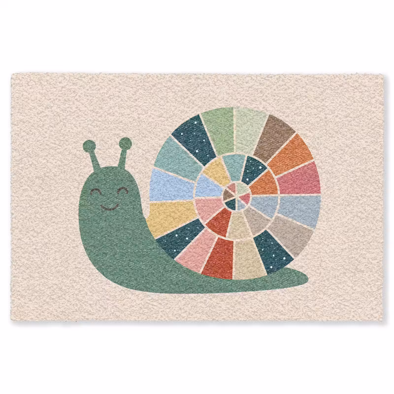 Teppich - Tiere – Schnecke – Bunt – Illustration — 1