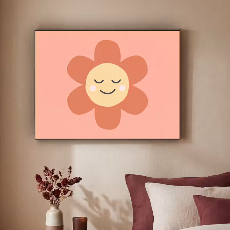 Art Frame - Blumen – Zeichentrickfilm – Kind – Rosa — 2