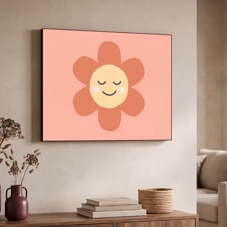 Art Frame - Blumen – Zeichentrickfilm – Kind – Rosa — 3