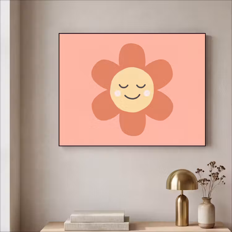 Art Frame - Blumen – Zeichentrickfilm – Kind – Rosa — 4