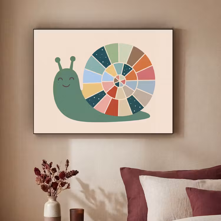 Art Frame - Tiere – Schnecke – Bunt – Illustration — 2
