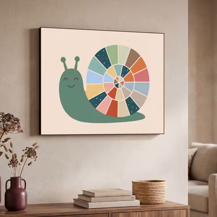 Art Frame - Tiere – Schnecke – Bunt – Illustration — 3