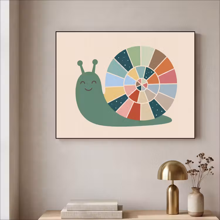 Art Frame - Tiere – Schnecke – Bunt – Illustration — 4