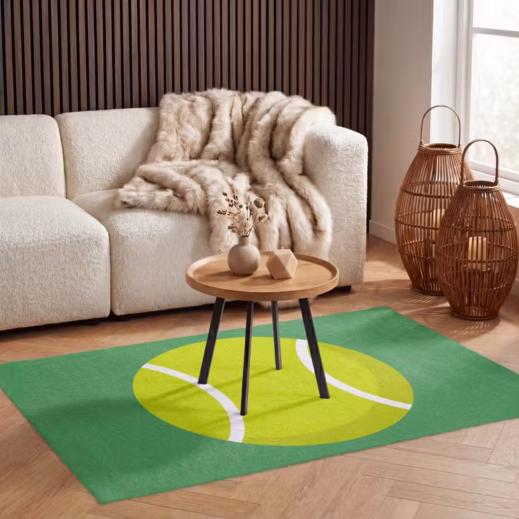 Teppich - Ball – Gelb – Sport – Grün – Illustration — 3