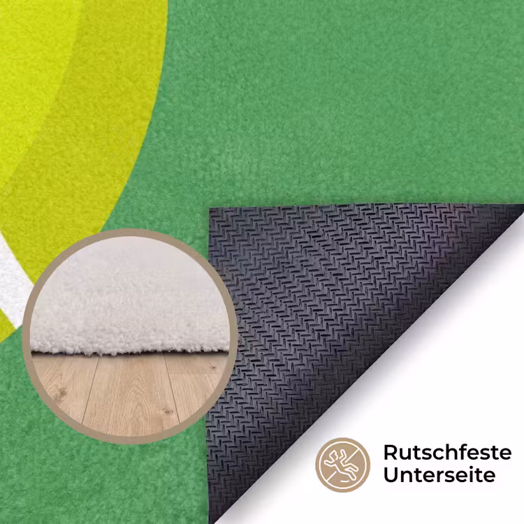 Teppich - Ball – Gelb – Sport – Grün – Illustration — 4