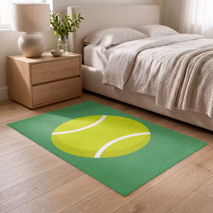 Teppich - Ball – Gelb – Sport – Grün – Illustration — 5