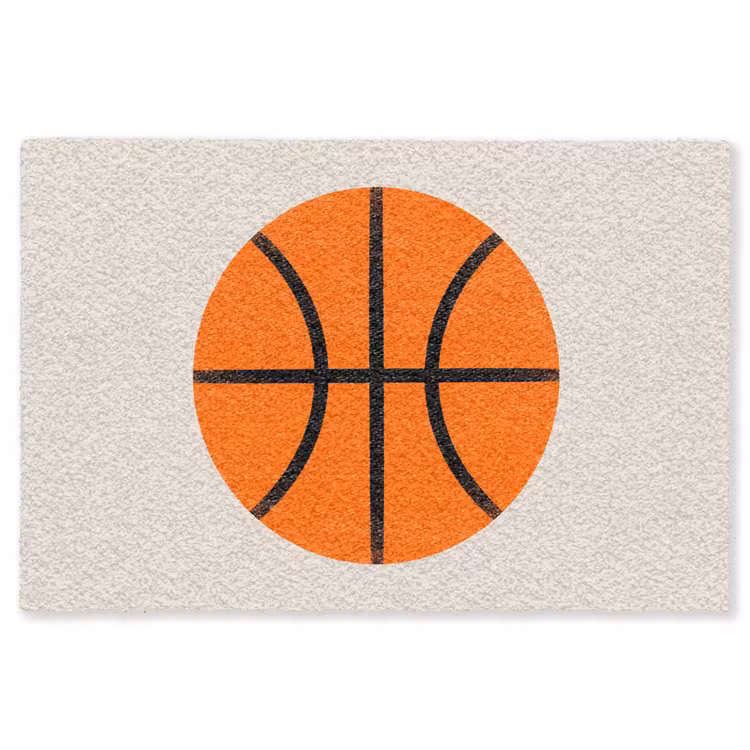Teppich - Basketball – Ball – Sport – Illustration – Orange — 1