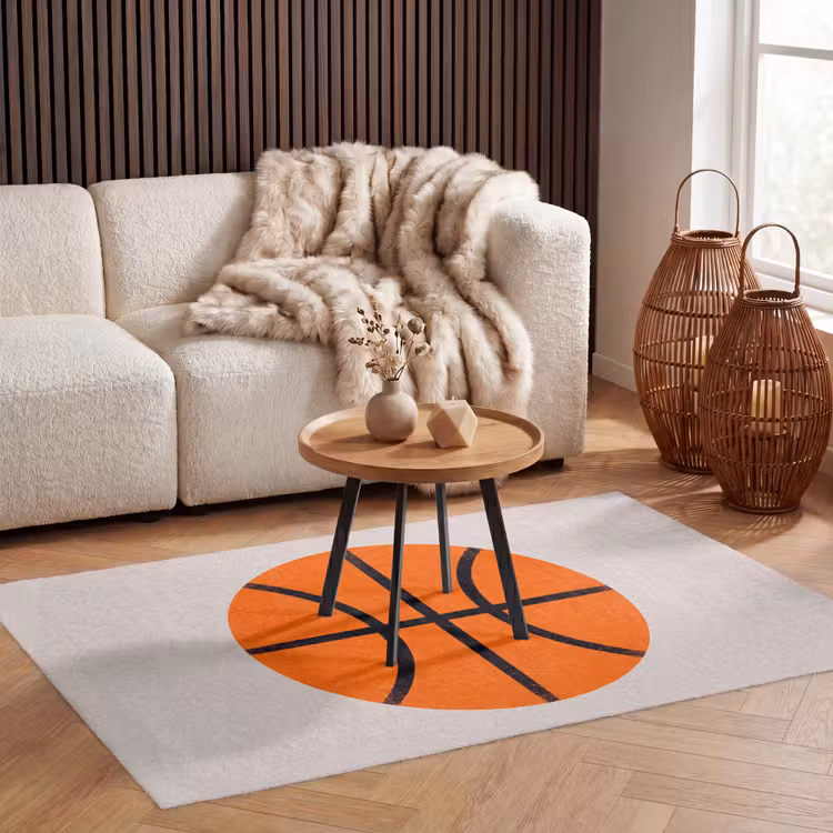 Teppich - Basketball – Ball – Sport – Illustration – Orange — 3