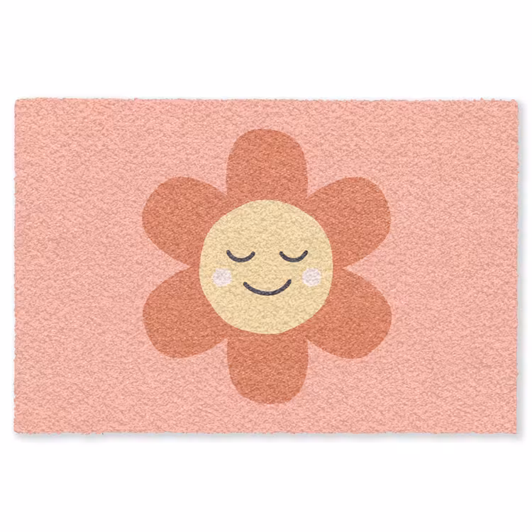 Teppich - Blumen – Zeichentrickfilm – Kind – Rosa — 1