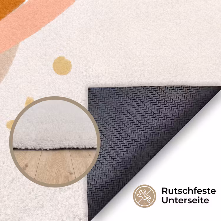 Teppich - Planet – Ringe – Weltraum – Illustration – Beige — 4