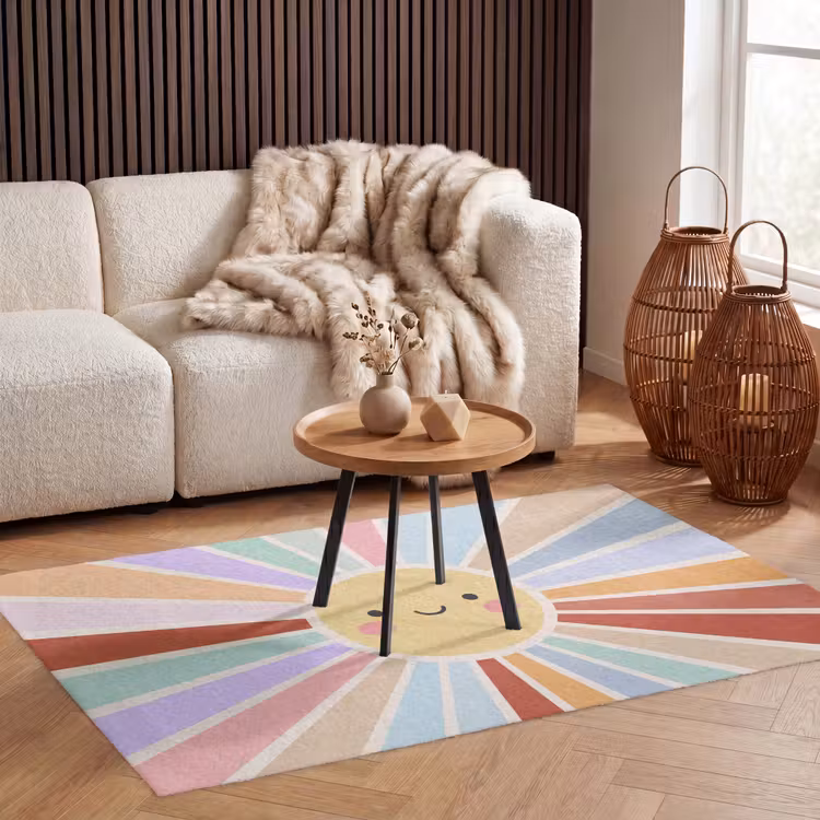Teppich - Sonne – Strahlen – Fröhlich – Bunt – Abstrakt — 3