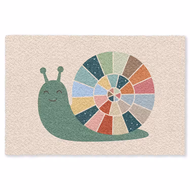 Teppich - Tiere – Schnecke – Bunt – Illustration — 1