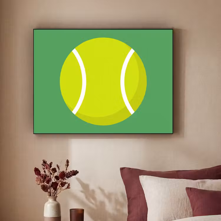 Art Frame - Ball – Gelb – Sport – Grün – Illustration — 2