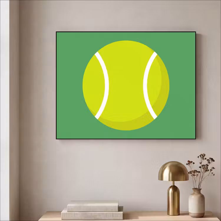 Art Frame - Ball – Gelb – Sport – Grün – Illustration — 4