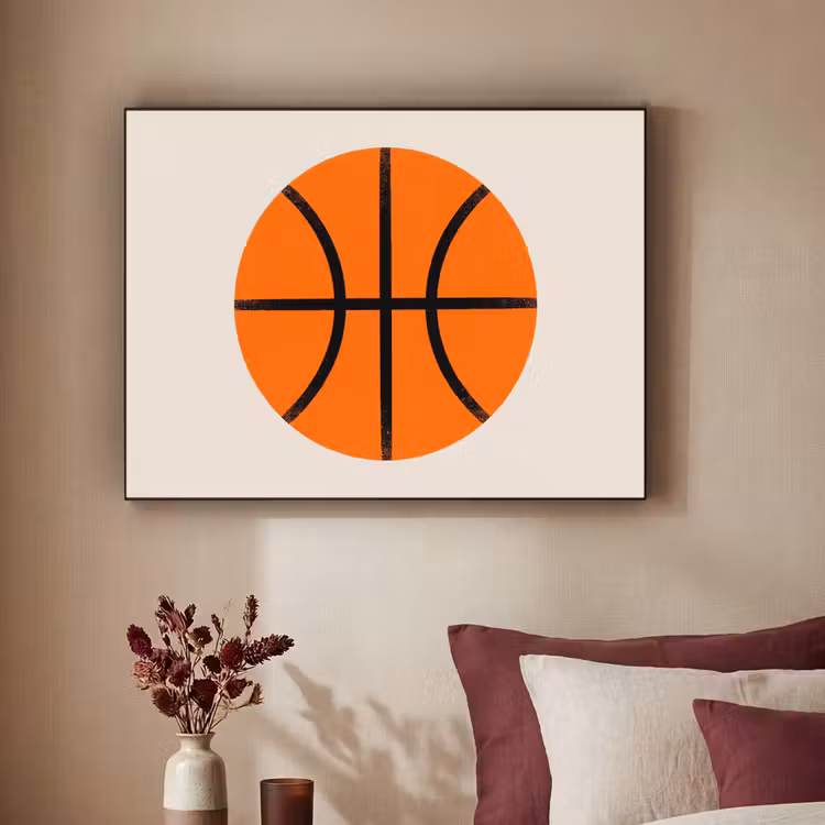 Art Frame - Basketball – Ball – Sport – Illustration – Orange — 2