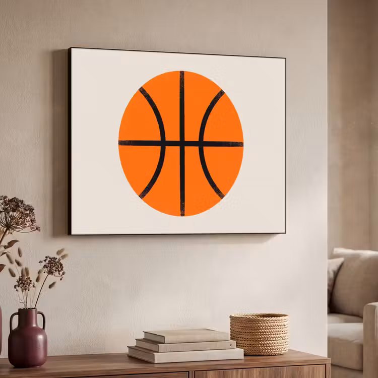 Art Frame - Basketball – Ball – Sport – Illustration – Orange — 3