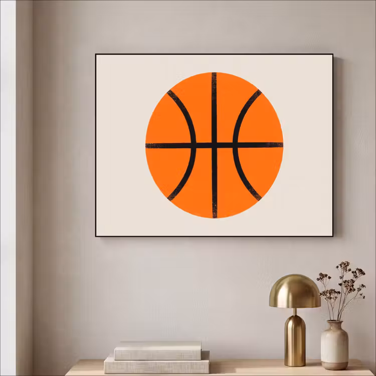 Art Frame - Basketball – Ball – Sport – Illustration – Orange — 4