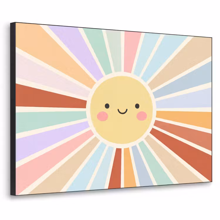 Art Frame - Sonne – Strahlen – Fröhlich – Bunt – Abstrakt — 1