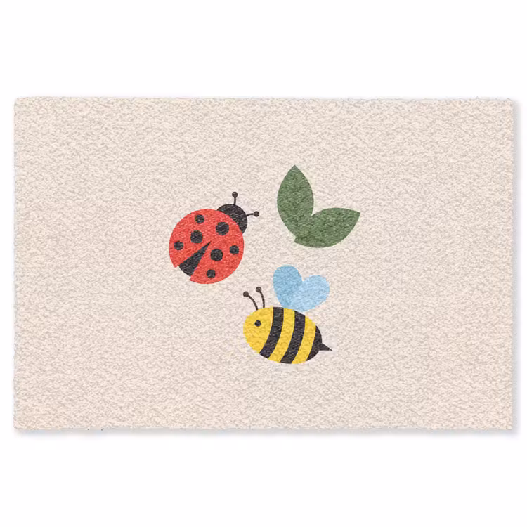 Teppich - Insekt – Blatt – Natur – Verspielt – Illustration — 1