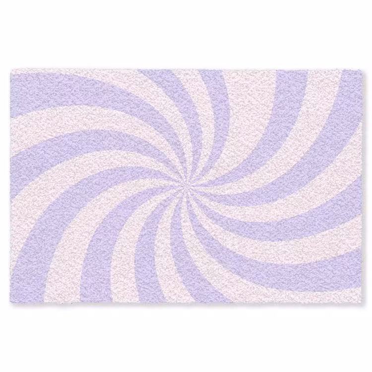 Teppich - Muster – Spirale – Abstrakt – Modern – Lila-Rosa — 1