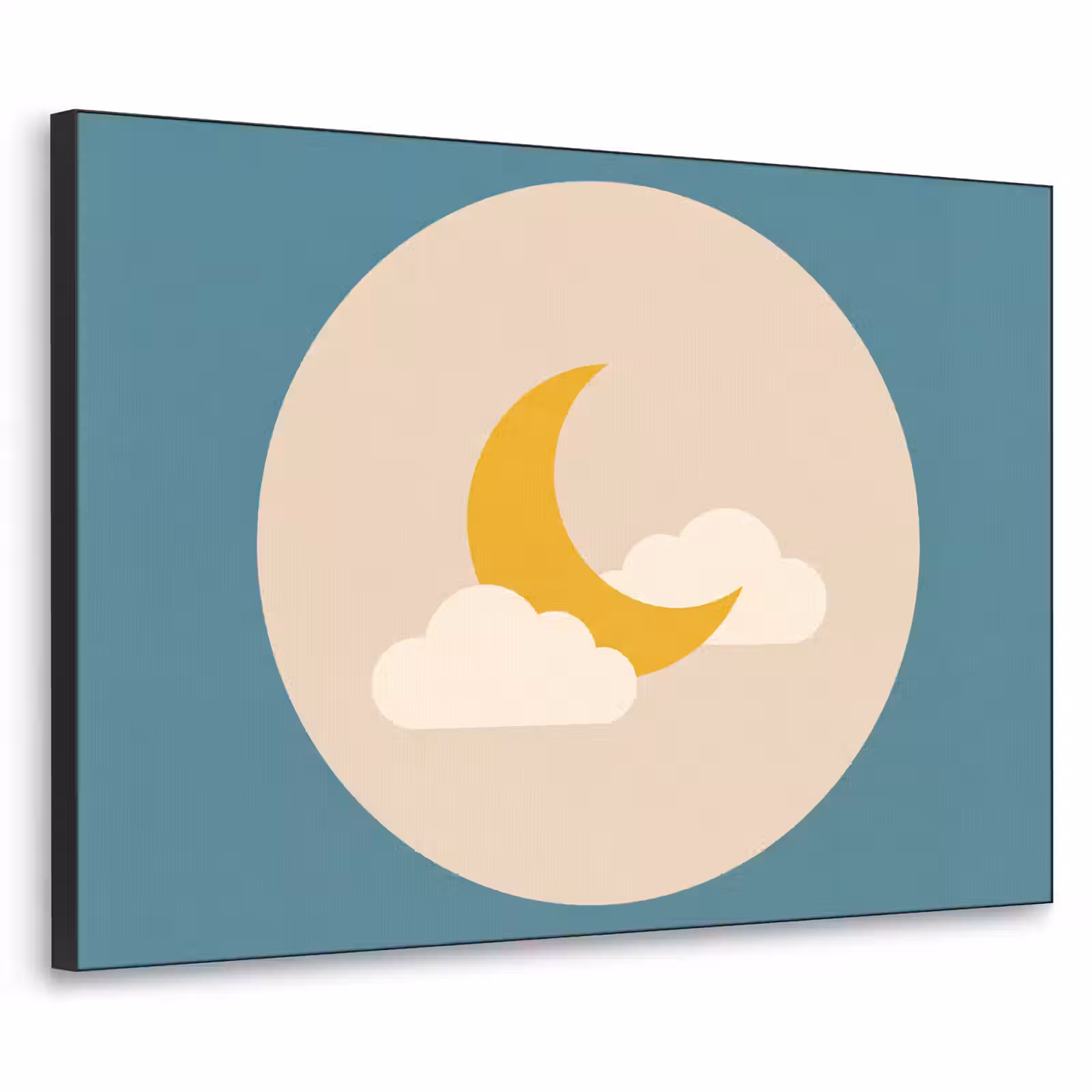 Art Frame - Mond – Wolken – Natur – Abstrakt – Gelb — 1