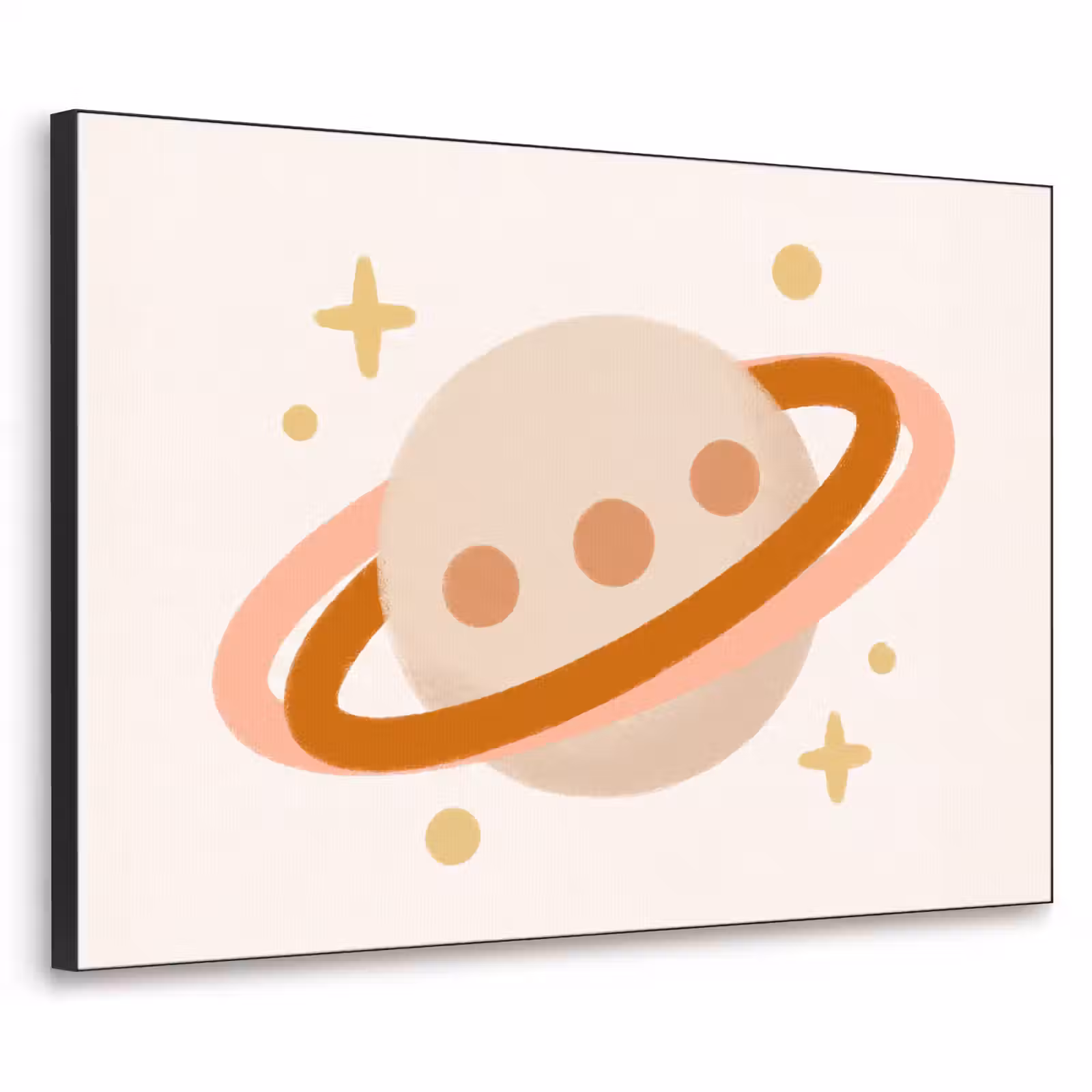 Art Frame - Planet – Ringe – Weltraum – Illustration – Beige — 1