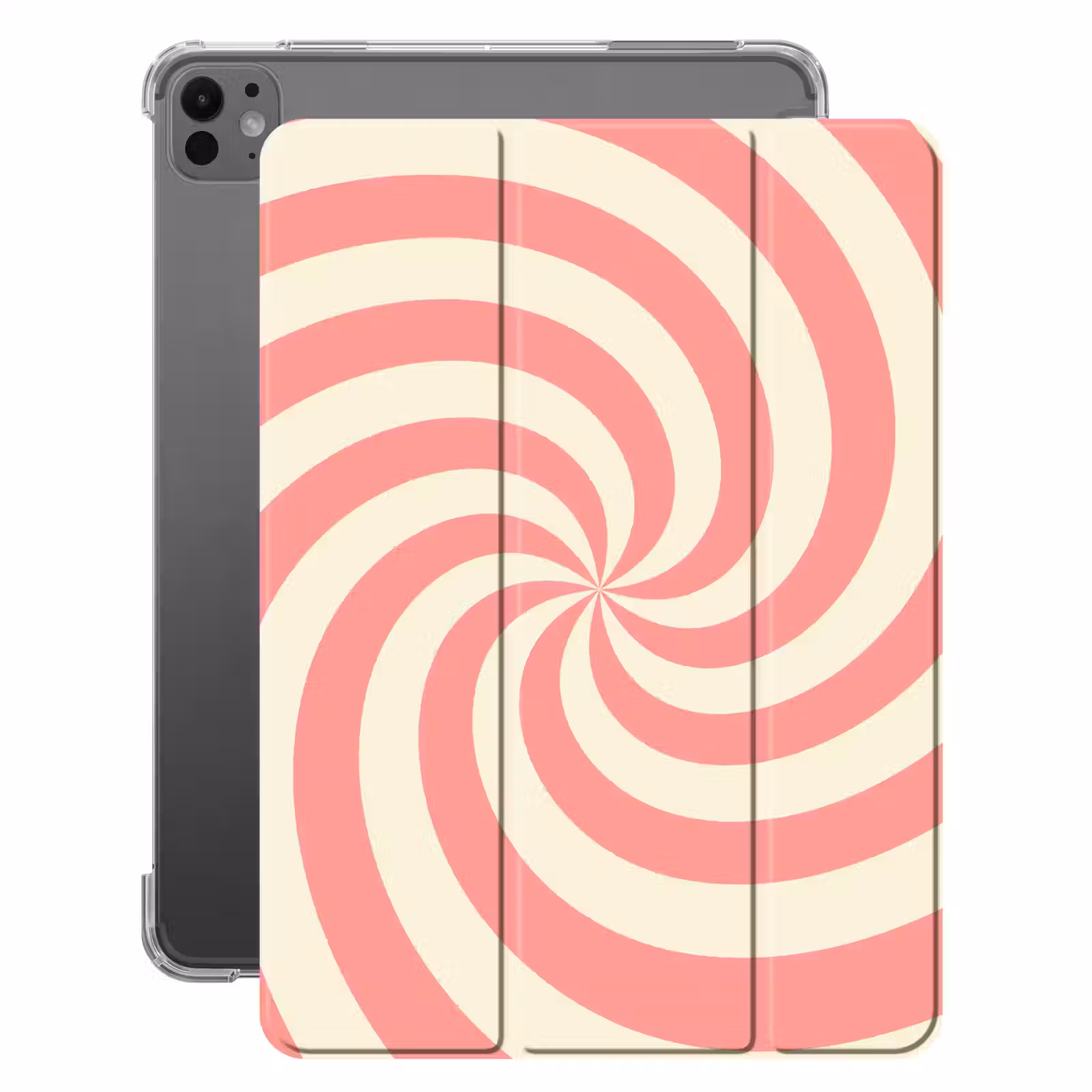 Spirale – Muster – Abstrakt – Rosa – Beige — 1