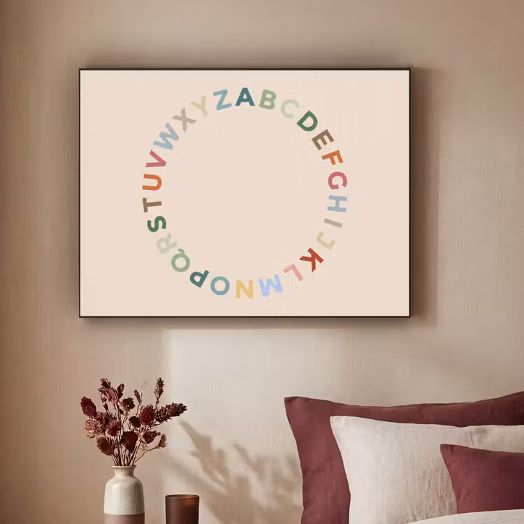 Art Frame - Alphabet – Kreis – Bildung – Spielerisch – Farbenfroh — 2
