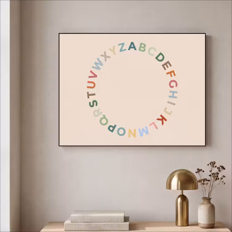 Art Frame - Alphabet – Kreis – Bildung – Spielerisch – Farbenfroh — 4