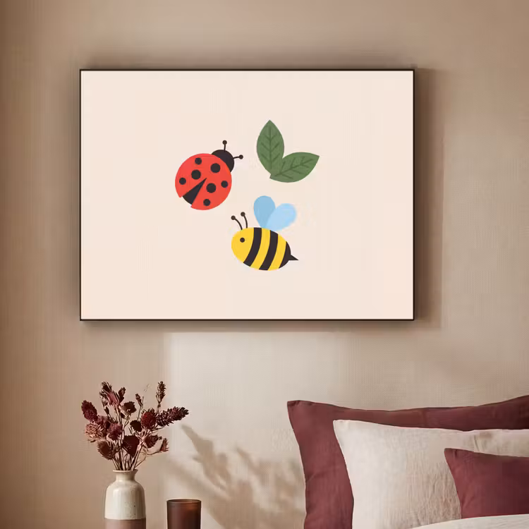 Art Frame - Insekt – Blatt – Natur – Verspielt – Illustration — 2