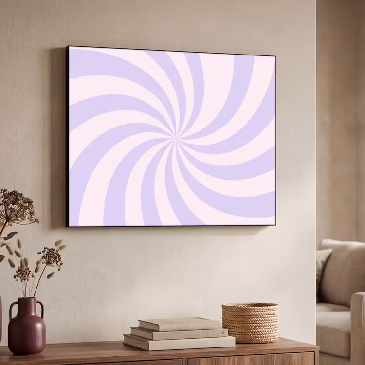 Art Frame - Muster – Spirale – Abstrakt – Modern – Lila-Rosa — 3