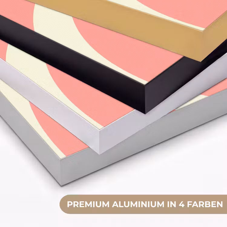 Art Frame - Spirale – Muster – Abstrakt – Rosa – Beige — 5
